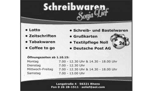 Schreibwaren Sonja Lief